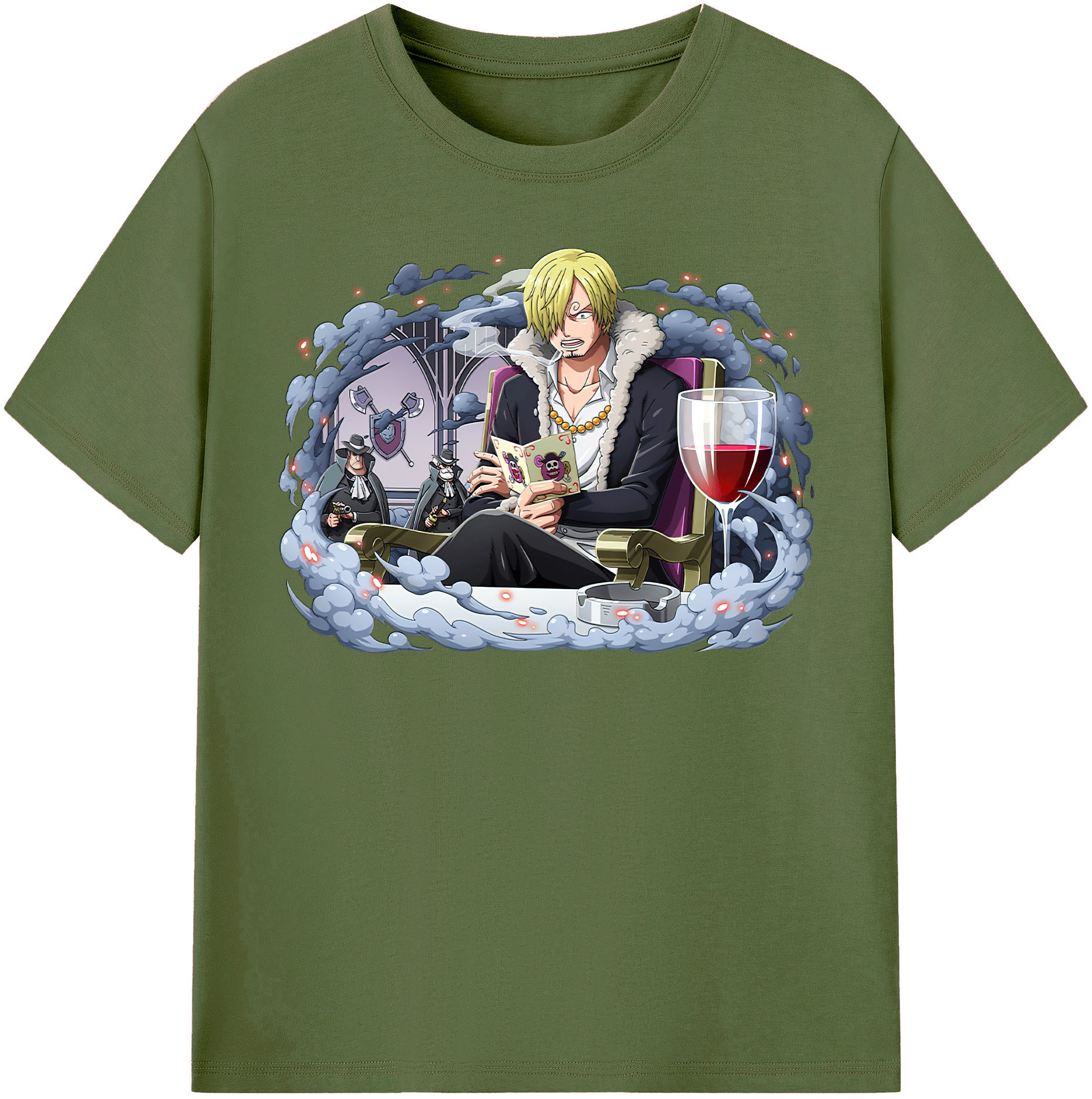 ワンピース サンジ ONE PIECE Sanji 綿100％半袖Tシャツ（フロントプリント）